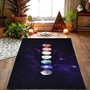 Rainbow Chakra Mandala Tapestry